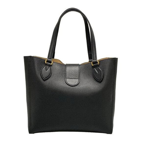 Auth GUCCI GG Marmont   Black Leather Tote Bag - Picture 2 of 16